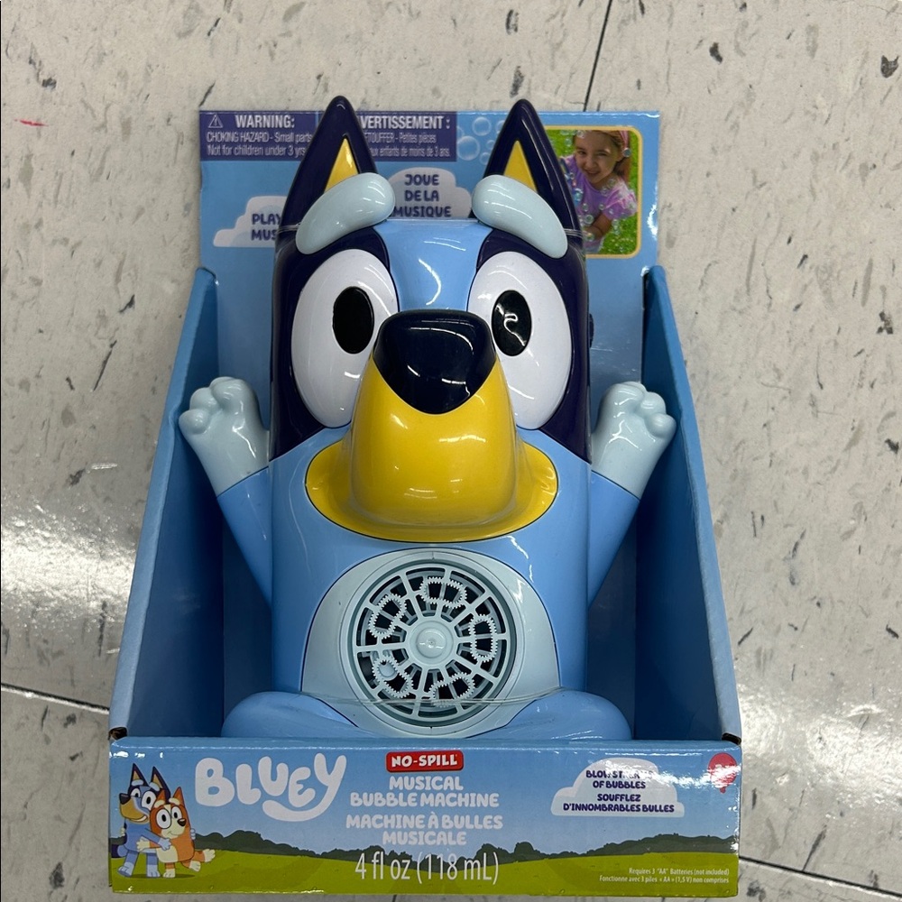 Musical Bubble Machine - Blue and Yellow